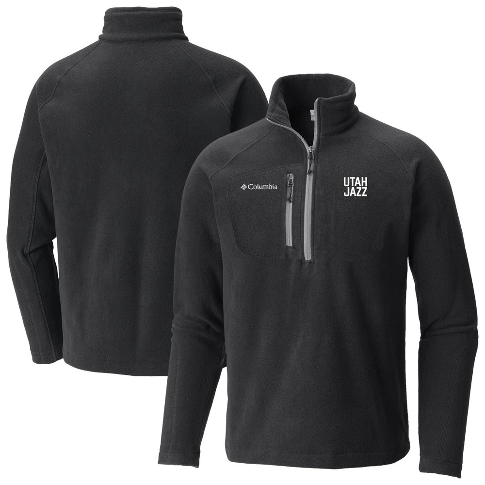 Columbia - Utah Jazz Fast Trek III Half-Zip Fleece Pullover - Black