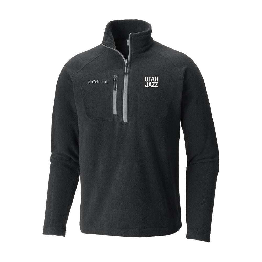 Columbia - Utah Jazz Fast Trek III Half-Zip Fleece Pullover - Black
