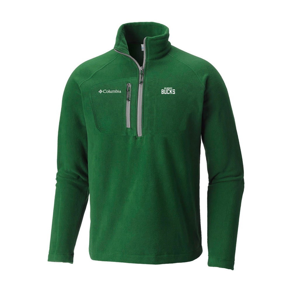 Columbia - Milwaukee Bucks Fast Trek III Half-Zip Fleece Pullover - Green