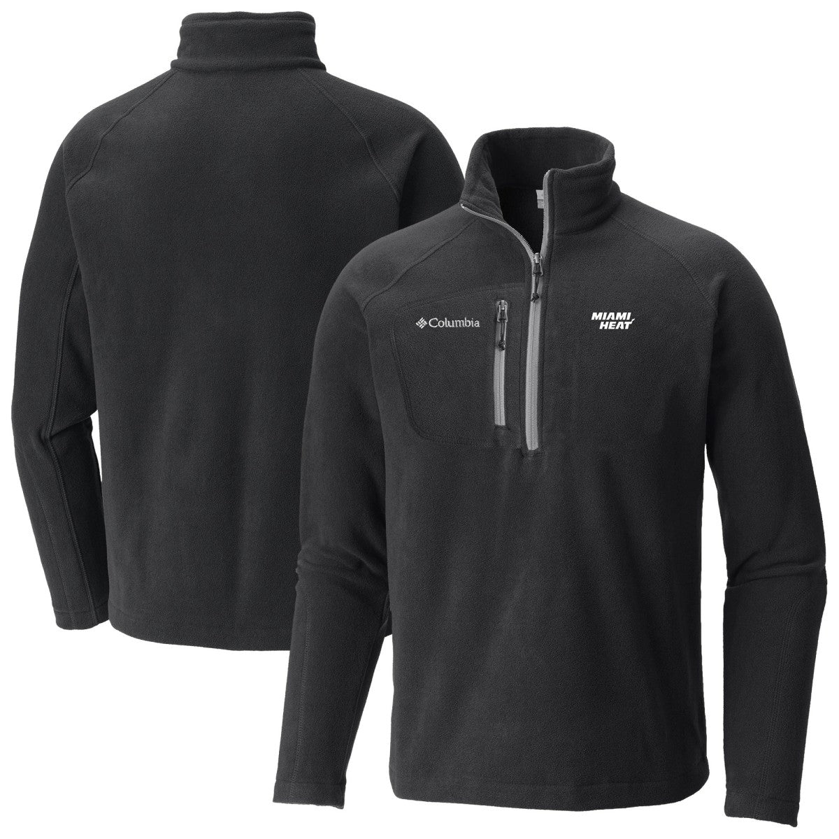 Columbia - Miami Heat Fast Trek III Half-Zip Fleece Pullover - Black