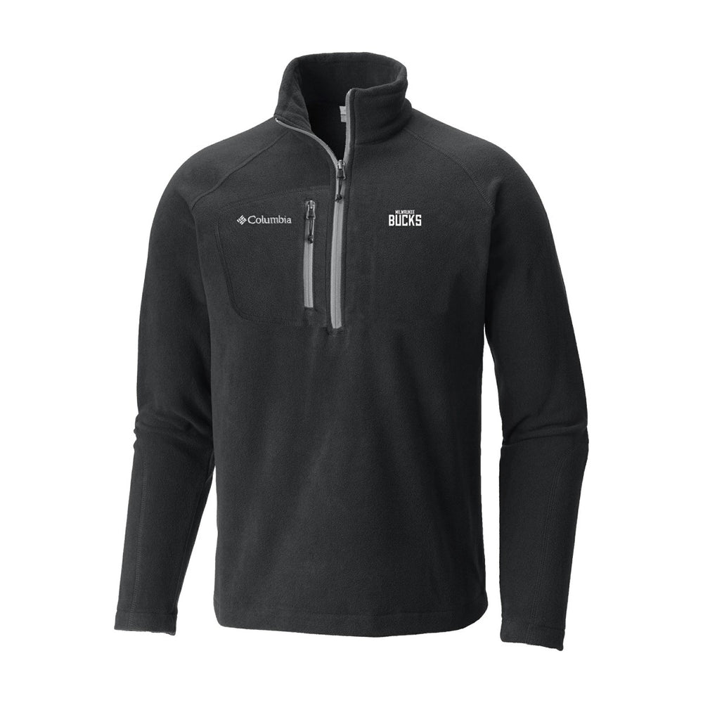 Columbia - Milwaukee Bucks Fast Trek III Half-Zip Fleece Pullover - Black