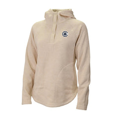 Columbia - LA Clippers Women's Sweater Weather Quarter-Snap Hoodie - Cream