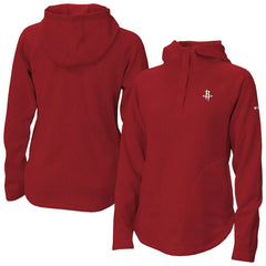 Columbia - Houston Rockets Women's Sweater Weather Quarter-Snap Hoodie - Red