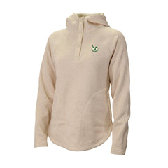 Columbia - Milwaukee Bucks Women's Sweater Weather Quarter-Snap Hoodie - Cream