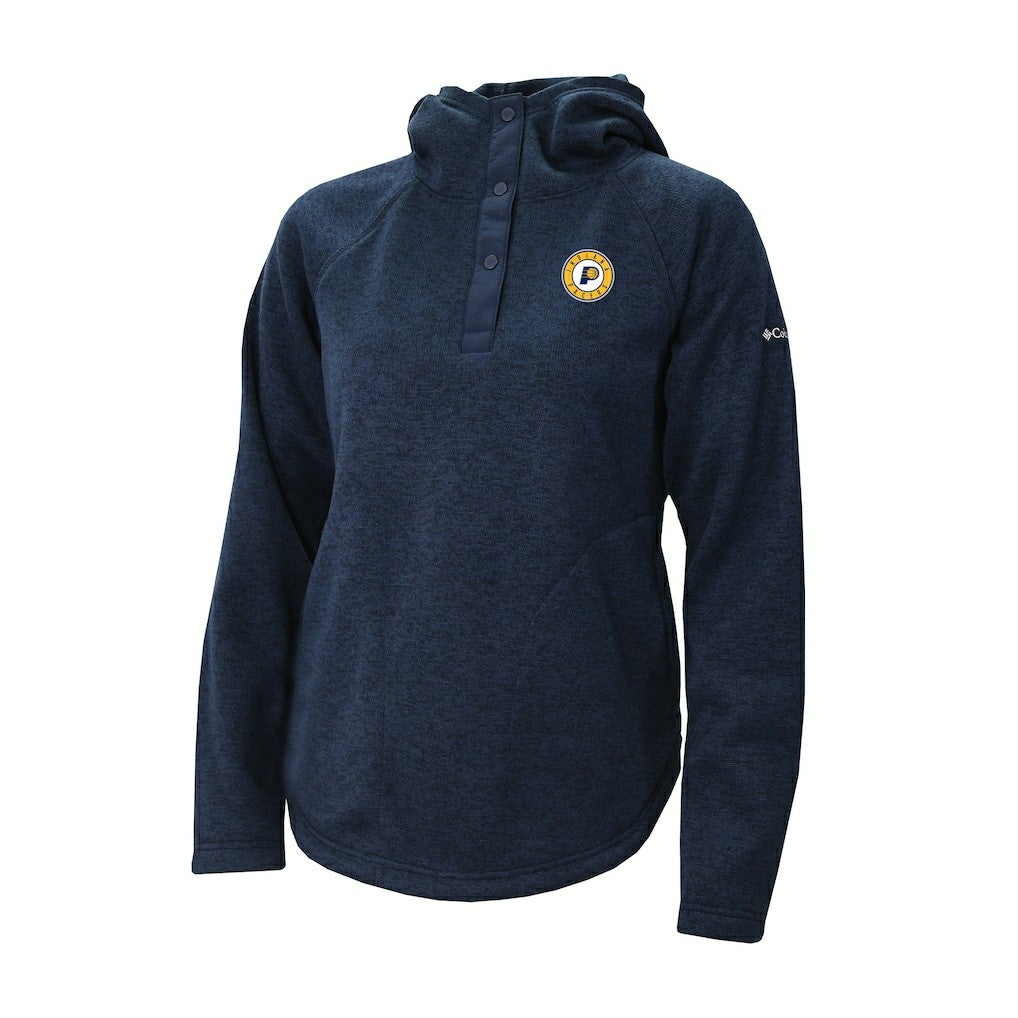 Columbia - Indiana Pacers Women's Sweater Weather Quarter-Snap Hoodie - Navy