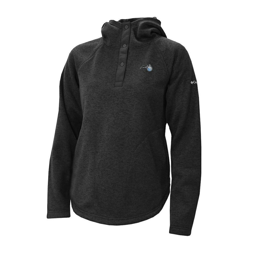 Columbia - Orlando Magic Women's Sweater Weather Quarter-Snap Hoodie - Black