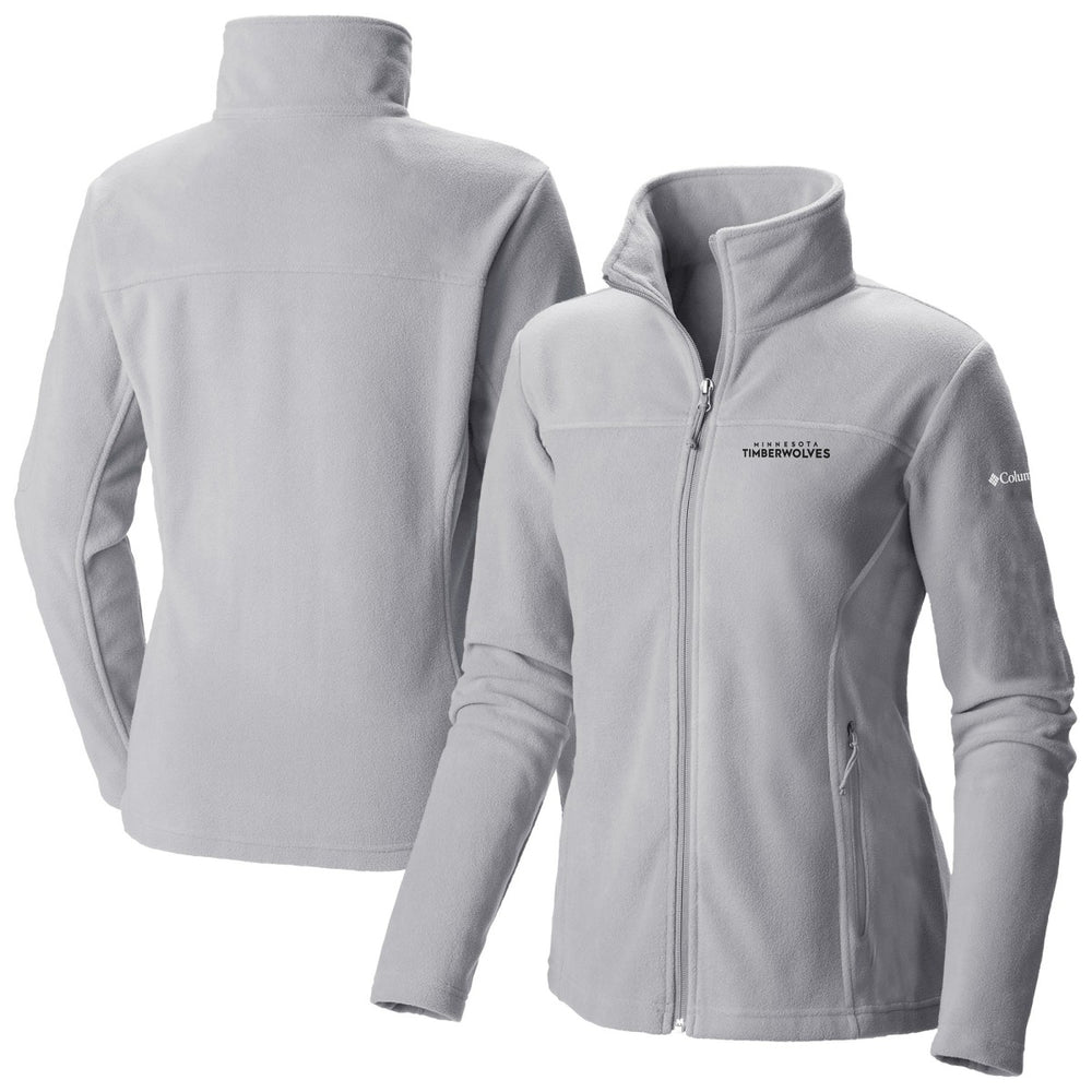 Columbia - Minnesota Timberwolves Women's Give & Go II Fleece Full-Zip Jacket - Gray