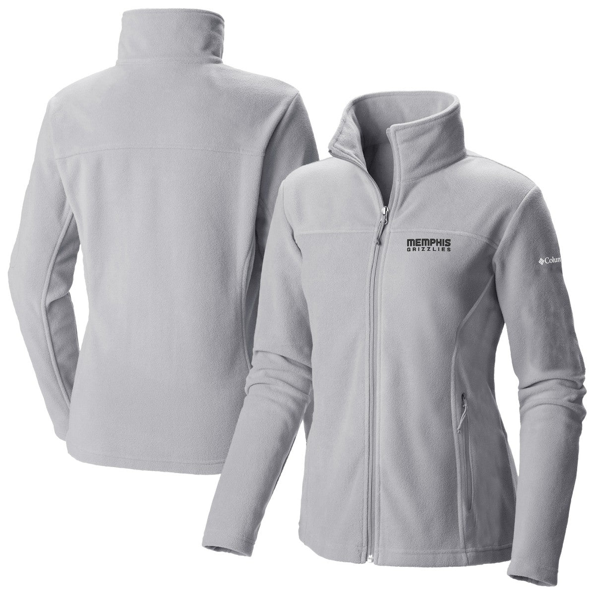 Columbia - Memphis Grizzlies Women's Give & Go II Fleece Full-Zip Jacket - Gray