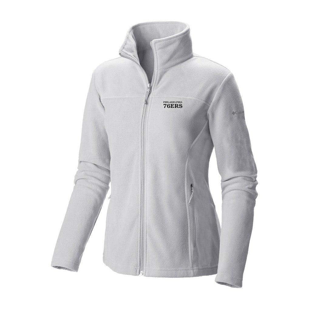 Columbia - Philadelphia 76ers Women's Give & Go II Fleece Full-Zip Jacket - White