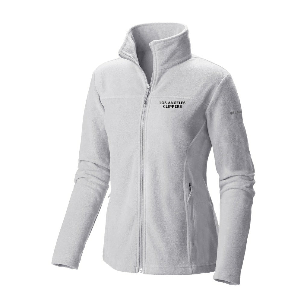 Columbia - LA Clippers Women's Give & Go II Fleece Full-Zip Jacket - White