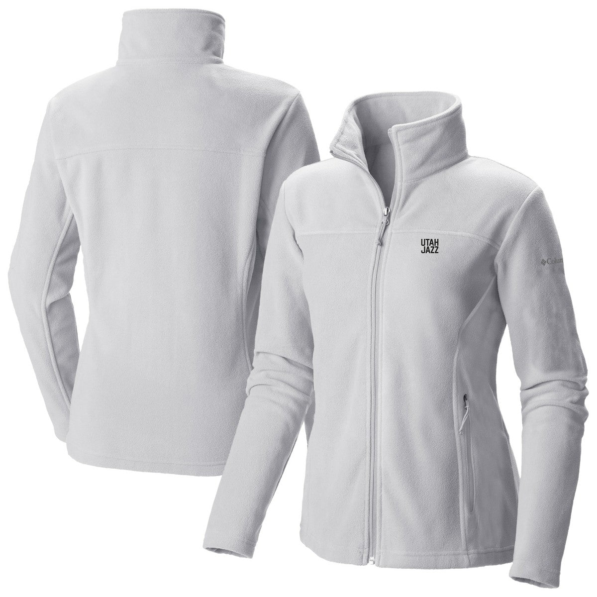 Columbia - Utah Jazz Women's Give & Go II Fleece Full-Zip Jacket - White