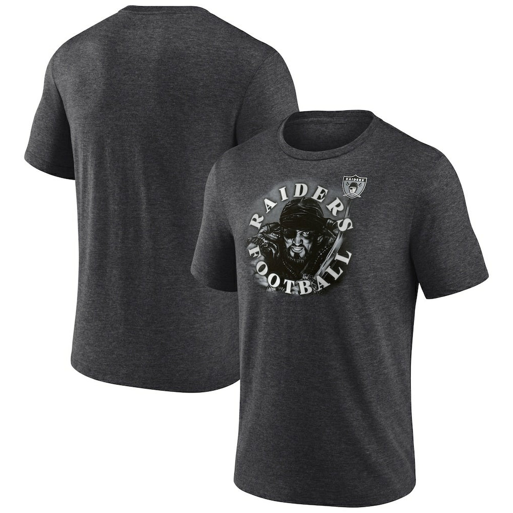 Las Vegas Raiders Sporting Chance Tri-Blend T-Shirt Charcoal - NFL
