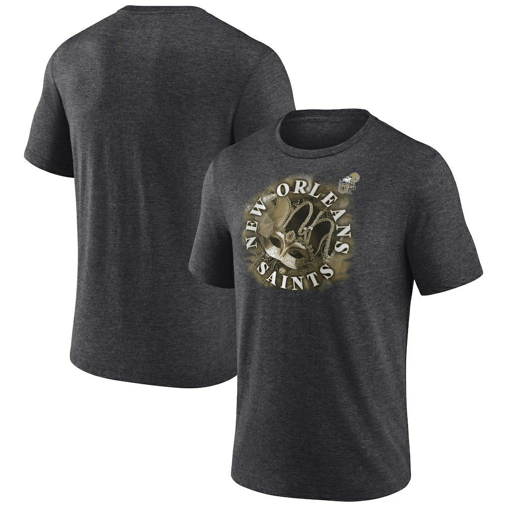 New Orleans Saints Sporting Chance Tri-Blend T-Shirt Charcoal - NFL