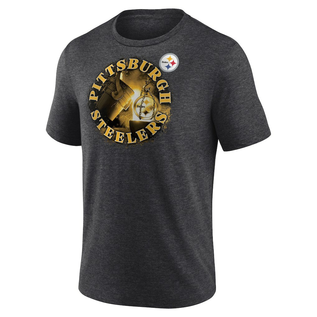 Pittsburgh Steelers Sporting Chance Tri-Blend T-Shirt Charcoal - NFL