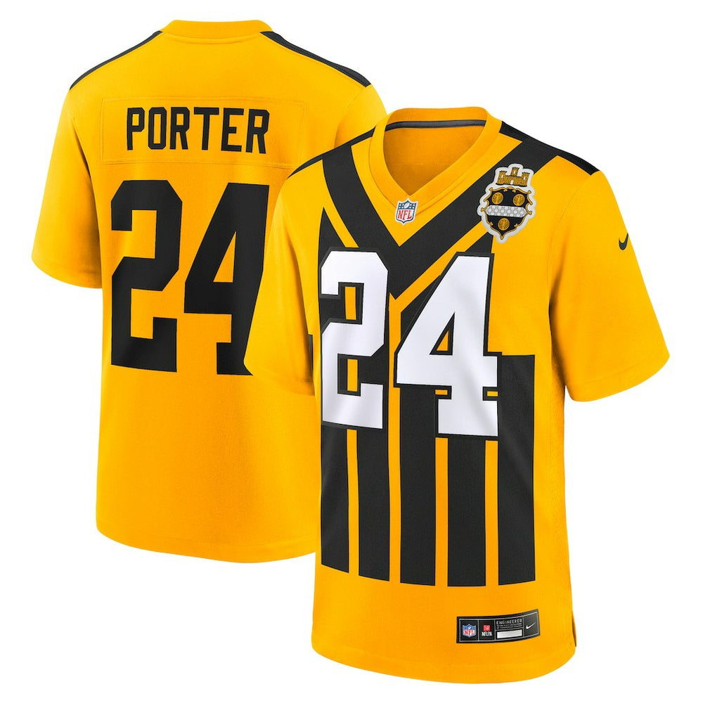 Joey Porter Jr. Pittsburgh Steelers Alternate 1933 Throwback Game Jersey Gold - Nike
