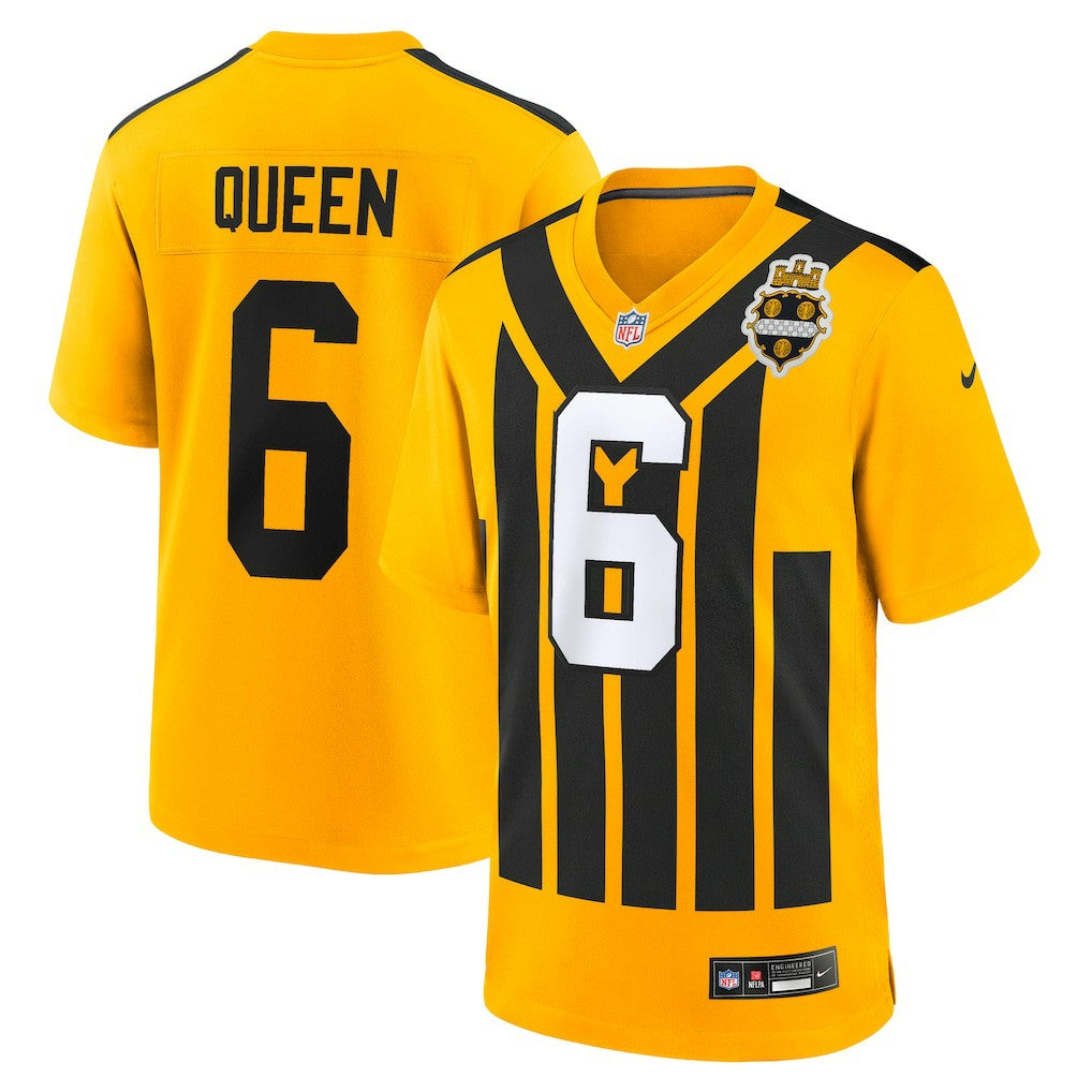 Patrick Queen Pittsburgh Steelers Alternate 1933 Throwback Game Jersey Gold - Nike