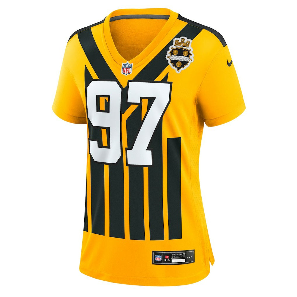 Cameron Heyward Pittsburgh Steelers Women's Alternate 1933 Throwback Game Jersey Gold - Nike