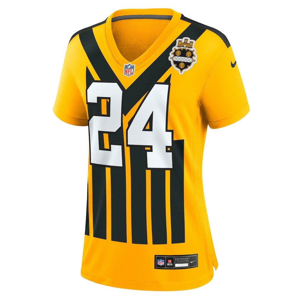 Joey Porter Jr. Pittsburgh Steelers Women's Alternate 1933 Throwback Game Jersey Gold - Nike