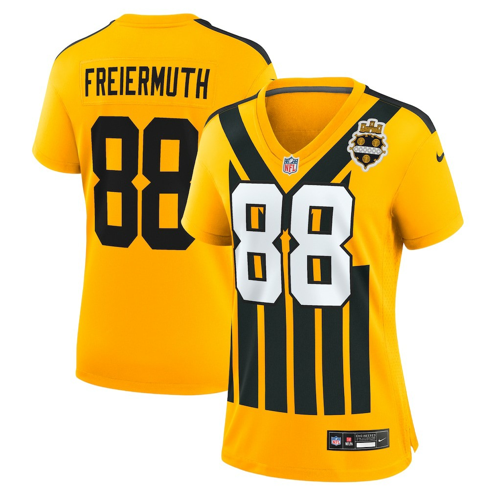 Pat Freiermuth Pittsburgh Steelers Women's Alternate 1933 Throwback Game Jersey Gold - Nike