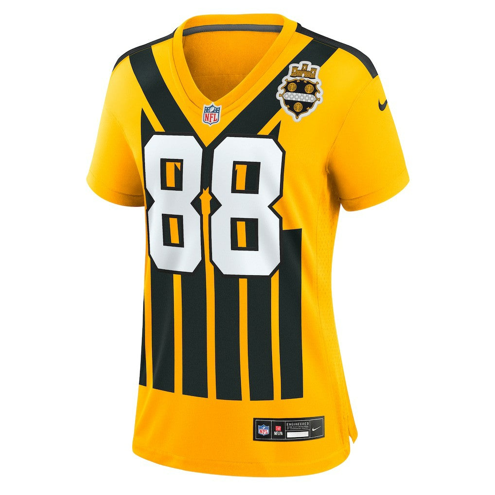 Pat Freiermuth Pittsburgh Steelers Women's Alternate 1933 Throwback Game Jersey Gold - Nike