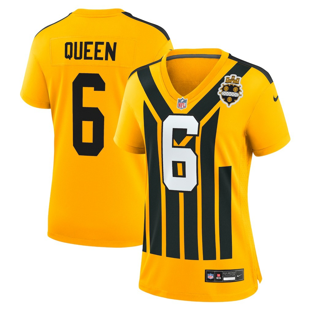 Patrick Queen Pittsburgh Steelers Women's Alternate 1933 Throwback Game Jersey Gold - Nike