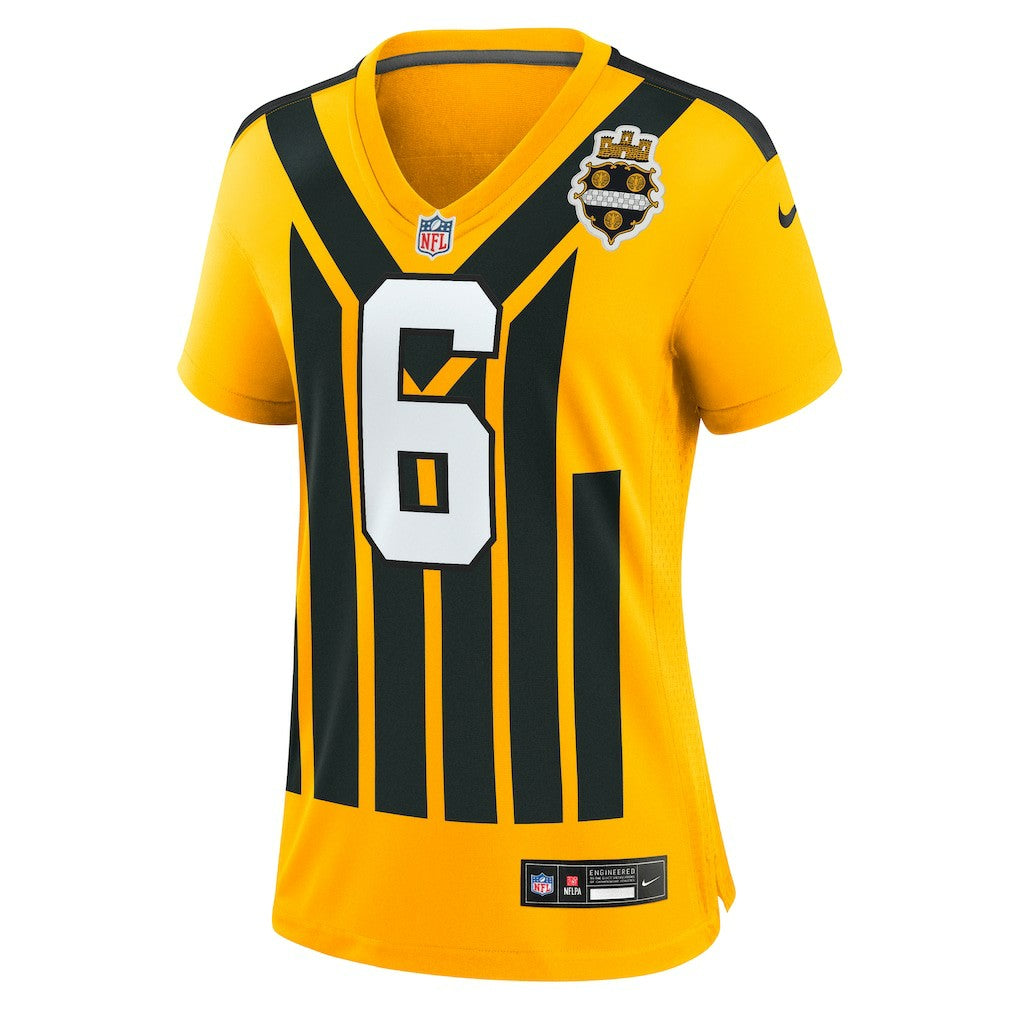 Patrick Queen Pittsburgh Steelers Women's Alternate 1933 Throwback Game Jersey Gold - Nike