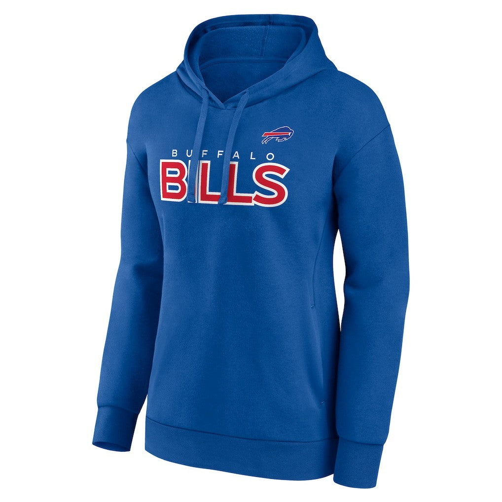 Buffalo Bills Women's Check List Pullover Hoodie Royal - NFL