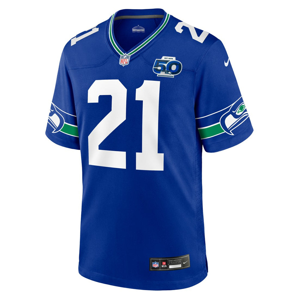 Devon Witherspoon Seattle Seahawks Alternate 50th Season Game Jersey Royal - Nike