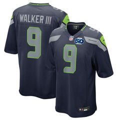 Kenneth Walker III Seattle Seahawks 50th Season Game Jersey College Navy - Nike