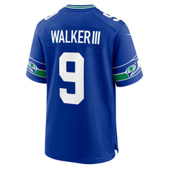 Kenneth Walker III Seattle Seahawks Alternate 50th Season Game Jersey Royal - Nike