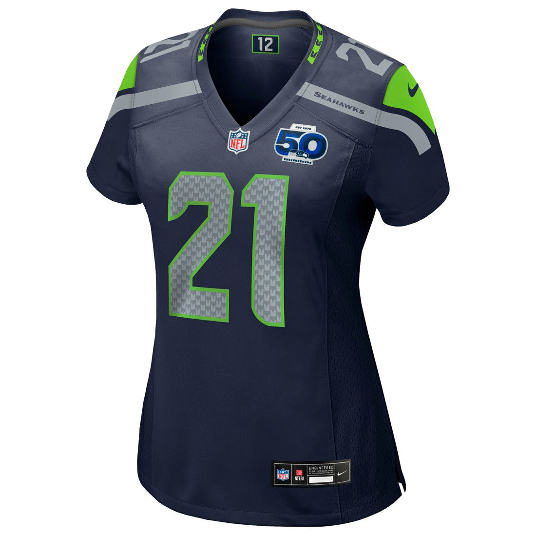 Devon Witherspoon Seattle Seahawks Women's Team 50th Season Game Jersey College Navy - Nike