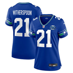 Devon Witherspoon Seattle Seahawks Women's Alternate 50th Season Game Jersey Royal - Nike