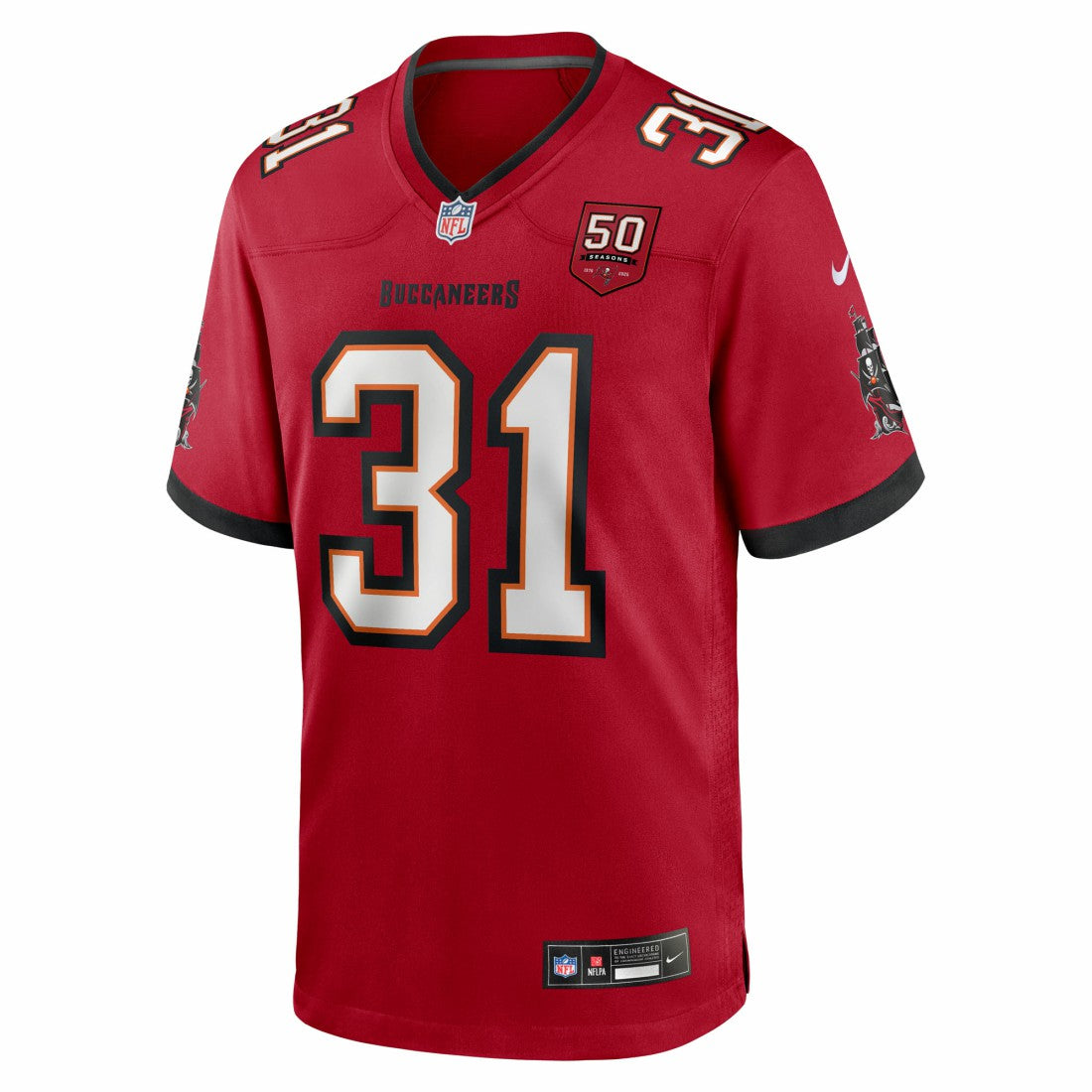 Antoine Winfield Jr. Tampa Bay Buccaneers 50th Season Team Game Jersey Red - Nike