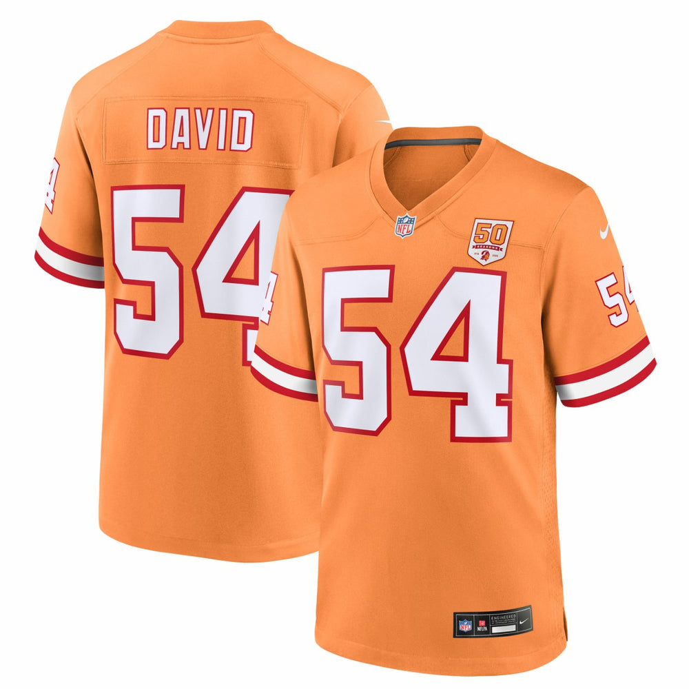 Lavonte David Tampa Bay Buccaneers 50th Season Game Jersey Creamsicle - Nike
