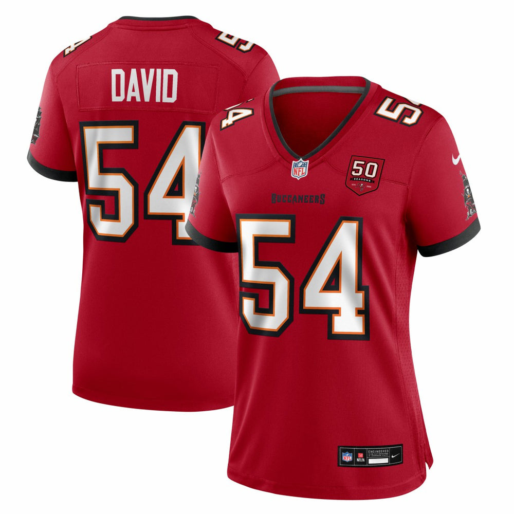 Lavonte David Tampa Bay Buccaneers Women's 50th Anniversary Team Game Jersey Red - Nike