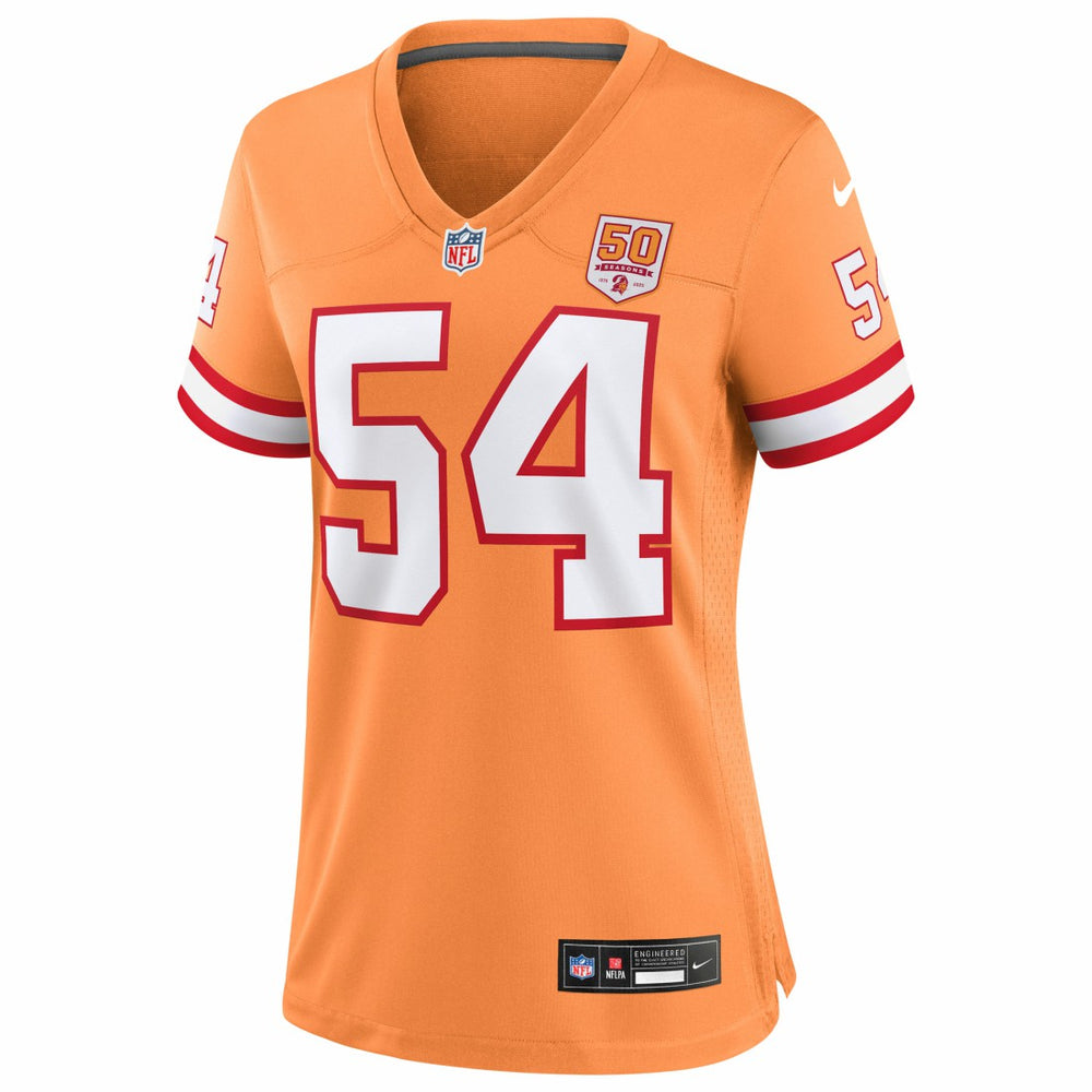 Lavonte David Tampa Bay Buccaneers Women's 50th Season Game Jersey Creamsicle - Nike
