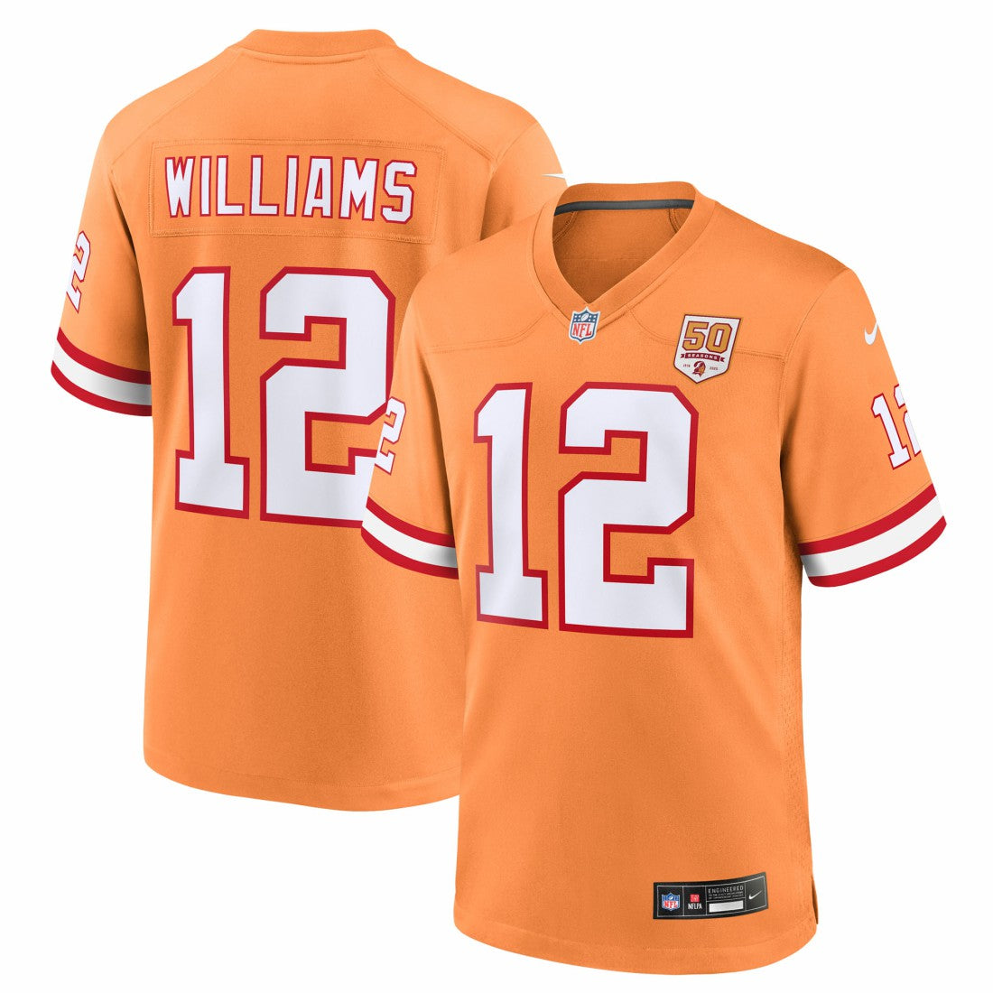 Doug Williams Tampa Bay Buccaneers 50th Season Game Jersey - Creamsicle | NFL Jerseys