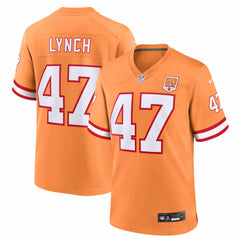 John Lynch Tampa Bay Buccaneers 50th Season Game Jersey Creamsicle - Nike