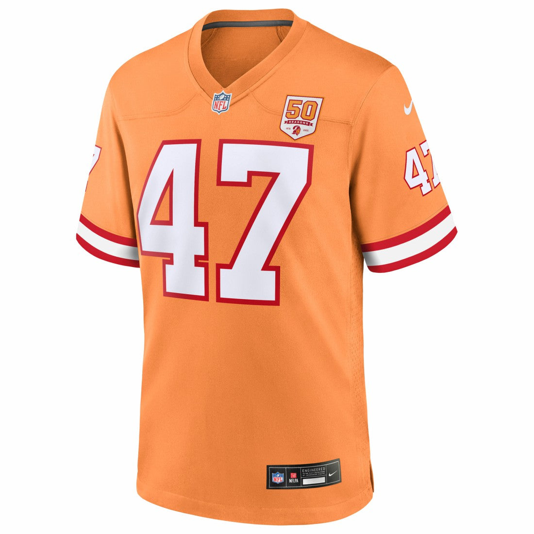John Lynch Tampa Bay Buccaneers 50th Season Game Jersey Creamsicle - Nike