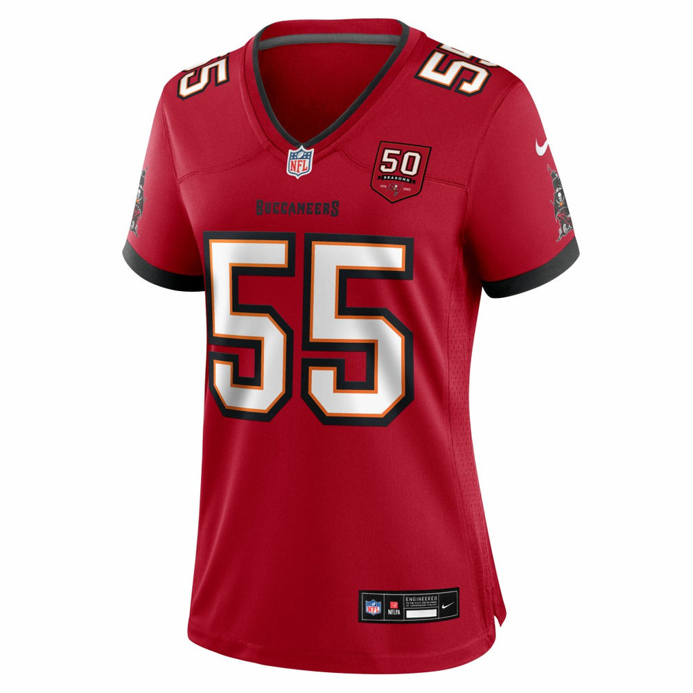 Derrick Brooks Tampa Bay Buccaneers Women's 50th Anniversary Team Game Jersey Red - Nike