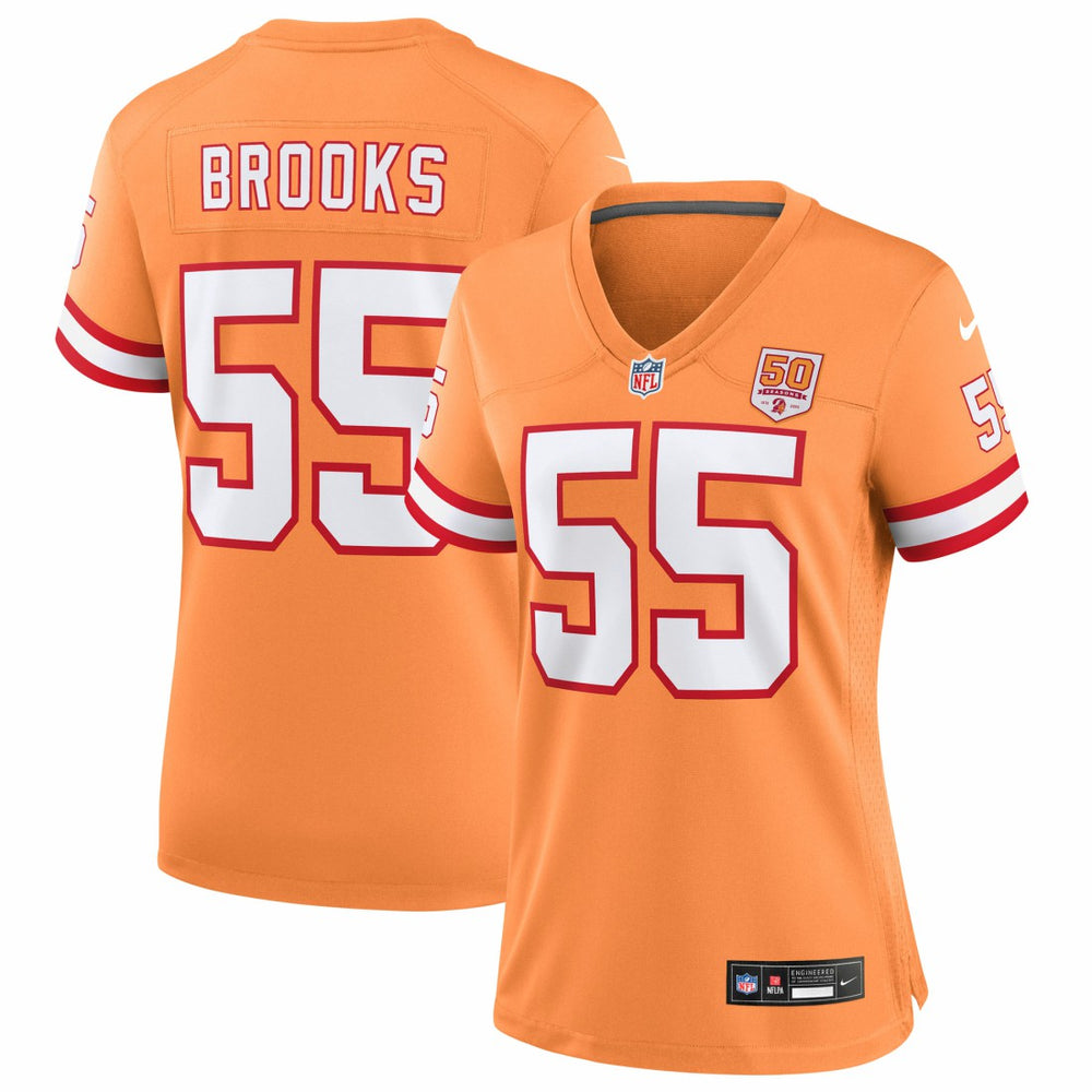 Derrick Brooks Tampa Bay Buccaneers Women's 50th Season Game Jersey Creamsicle - Nike