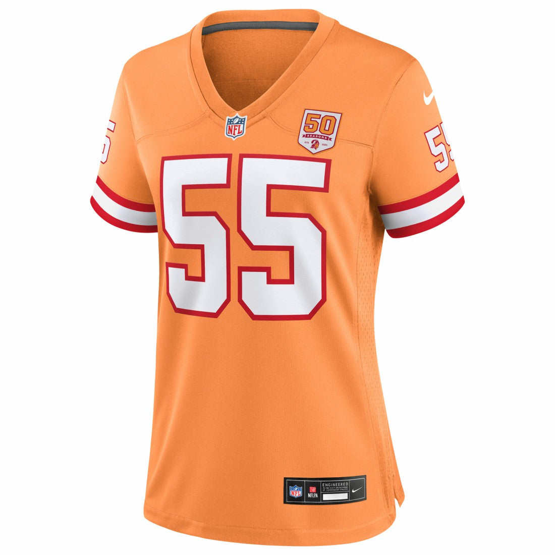 Derrick Brooks Tampa Bay Buccaneers Women's 50th Season Game Jersey - Creamsicle | NFL Jerseys