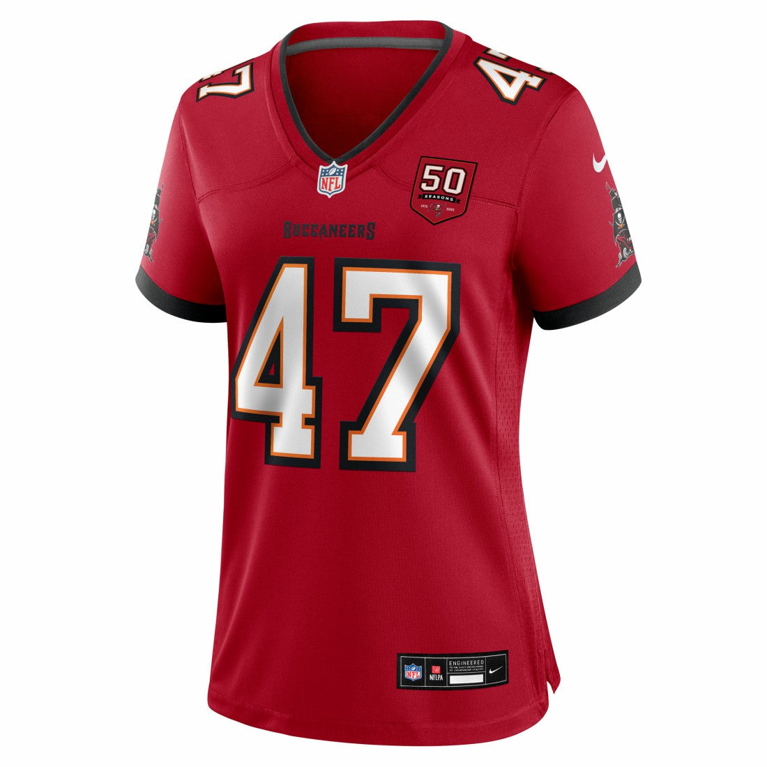 John Lynch Tampa Bay Buccaneers Women's 50th Anniversary Team Game Jersey - Red | NFL Jerseys