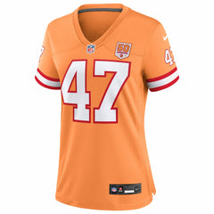 John Lynch Tampa Bay Buccaneers Women's 50th Season Game Jersey Creamsicle - Nike