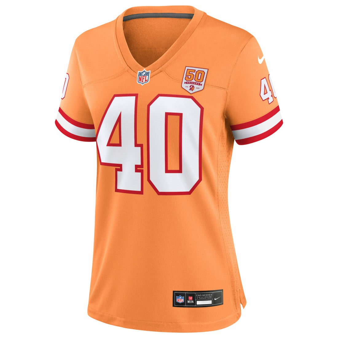 Mike Alstott Tampa Bay Buccaneers Women's 50th Season Game Jersey Creamsicle - Nike