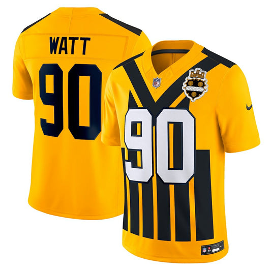 T.J. Watt Pittsburgh Steelers Alternate Vapor F.U.S.E. Limited Jersey - Gold | NFL Jerseys