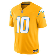 Justin Herbert Los Angeles Chargers Alternate Charger Power Vapor F.U.S.E. Limited Jersey Gold - Nike