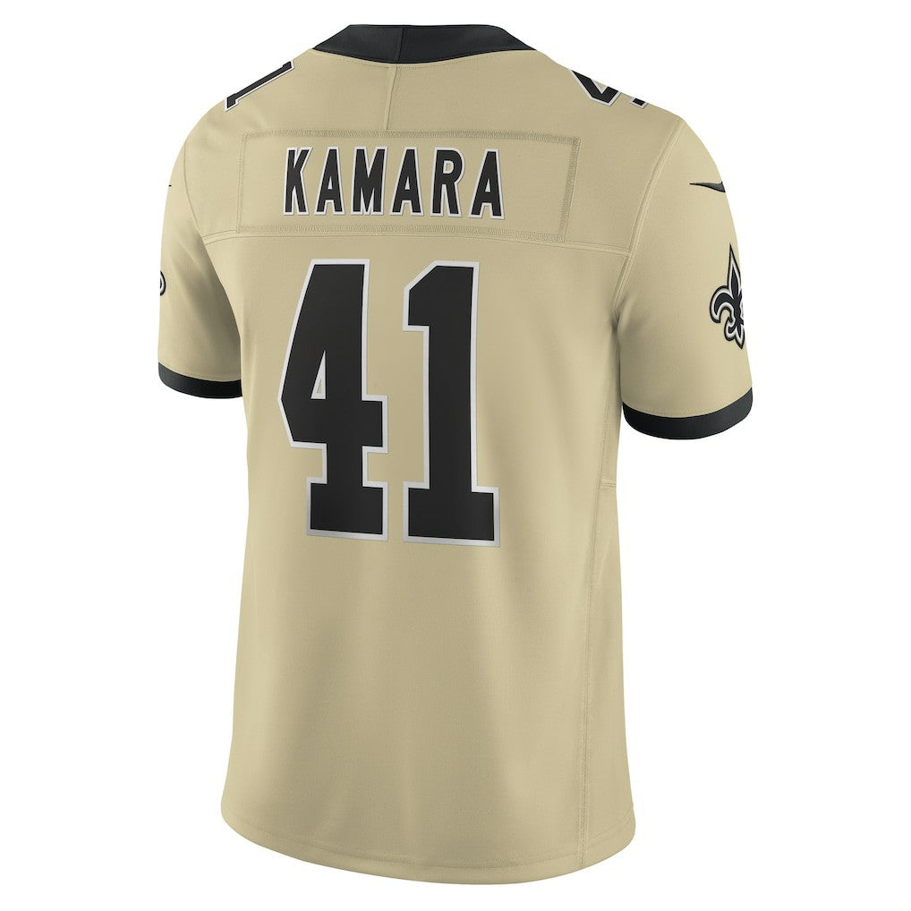 Alvin Kamara New Orleans Saints Gameday Golds Alternate Vapor F.U.S.E. Limited Jersey - Gold | NFL Jerseys