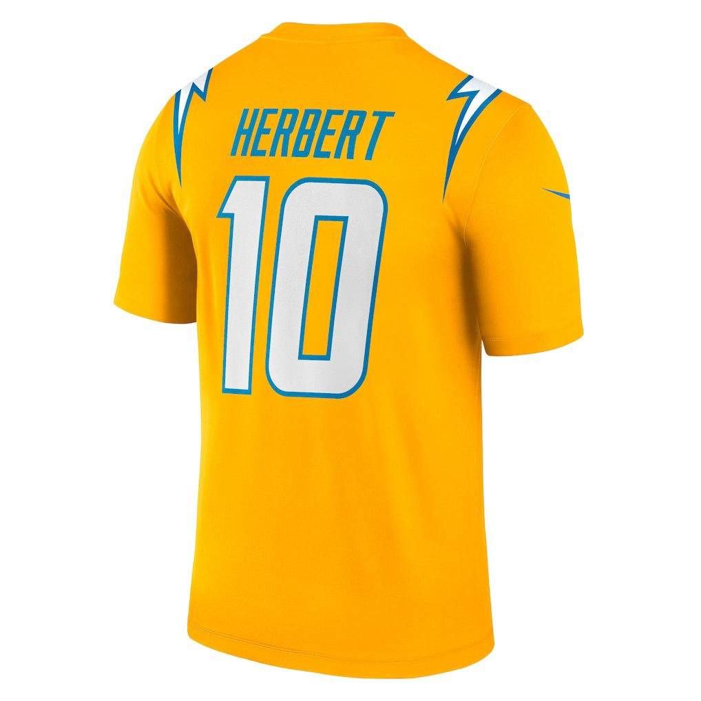 Justin Herbert Los Angeles Chargers Alternate Charger Power Legend Player Performance Top Gold - Nike