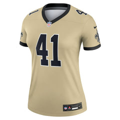 Alvin Kamara New Orleans Saints Women's Gameday Golds Alternate Legend Player Performance Top Gold - Nike